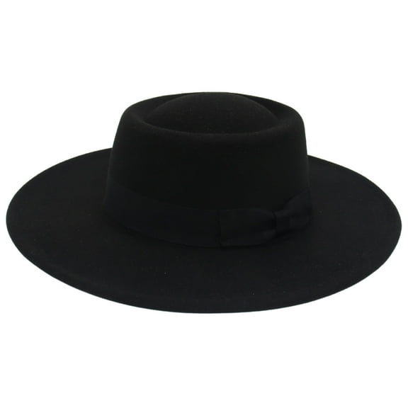 Avaner Wide Brim Fedora Hats for Women Men Large Suede Panama Rancher Hat Pork Pie Jazz Hat