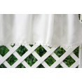 thumbnail image 6 of 2 Panels White Lace Half Curtains Sheer Drapes for Kitchen Windows Short Curtains Tiers Valance for Bedroom Living Room, 6 of 6
