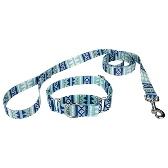 Country Brook Petz® Snowy Pines Martingale Dog Collar and Leash, Large