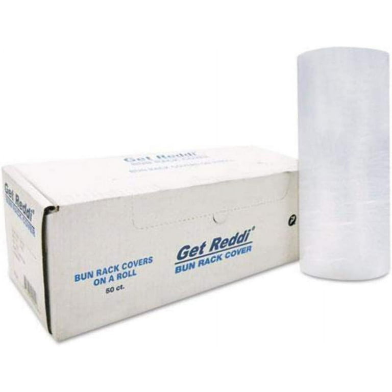 Poly Bun Rack Cover, 60 x 80, 15 Micron, Clear, Plastic, 50/Carton Poly Bun Rack Cover, 60 x 80, 15 Micron, Clear, Plastic, 50/Carton