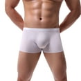thumbnail image 2 of Mens Underwear Boxer Briefs Pack Boxers Boxer Briefs Solid White L 1-Pack, 2 of 4