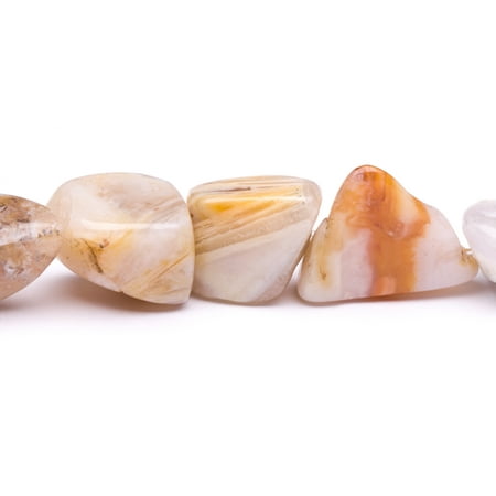 Crazy Agate Beads - Natural Form Nugget Crazy Lace Agate Beads Semi Precious Gemstones Size: 16x11mm Crystal Energy Stone Healing Power for Jewelry Making