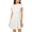 Ivory/Silver, variant on City Studio Women's Textured Glitter Cap Sleeves Shift Dress, Ivory 9