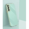 thumbnail image 2 of Compatible with Galaxy S21+ Plus Case Cover Cute Full Camera Lens Protection & Electroplate Shockproof Bumper Case Soft TPU Protective Phone Cases for Samsung Galaxy S21 Plus 6.7"-Light Green, 2 of 12