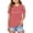 Pink, variant on Girls' Tops Kids Short Sleeve Cold Shoulder Print Oversized Tee Girls Clothes Black 3-4 Years