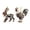 B Set(2Pack), variant on 2 Pcs Acrylic Animal Hanging Christmas Ornaments for Christmas Tree, Christmas Decorations Indoor Outdoor for Home Holiday Decor, Gift for Family Friends, Assorted Wildlife Animal Style, 3.15in