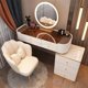 thumbnail image 3 of Accent Makeup Vanity Table With Mirror Dressing ModernTable Dressers For Bedroom Light Luxury Vanity Desk Bedroom Furniture My Lux Decor Round, 3 of 28