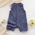 thumbnail image 2 of Baby Onesies Boy Unisex Newborn Baby Boy Girl Short Sleeve Button Romper Jumpsuit One-Piece Outfits Solid Color Clothes, 2 of 6