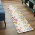 thumbnail image 3 of 2'x6' Rug Runners for Hallways Kitchen, Spring Floral Easter Non Slip Entryway Beside Floor Carpet Runner, Pastoral Tulip Flowers Watercolor Washable Laundry Room Bedroom Throw Rugs Mat, 3 of 8