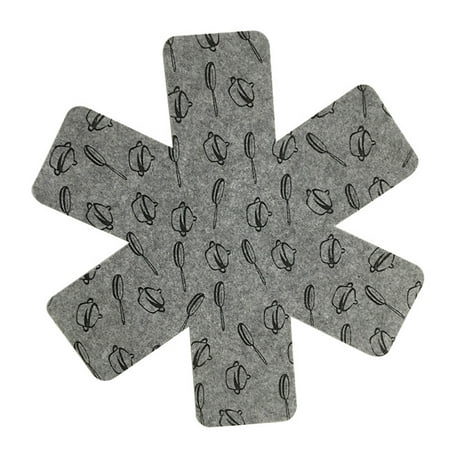 

iaksohdu 3Pcs Eco-friendly Non Woven Anti-Slip Heat Insulated Kitchen Pan Pot Mat Holder