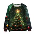 thumbnail image 5 of Enjoytime Christmas Women Sweatshirt Print Crewneck Long Sleeve Pullover Tops Xmas Holiday Casual Trendy Sweatshirts, 5 of 5