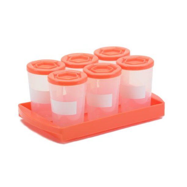 Baby Food Containers, Reusable Stackable Freezer Safe 4 Oz. Storage