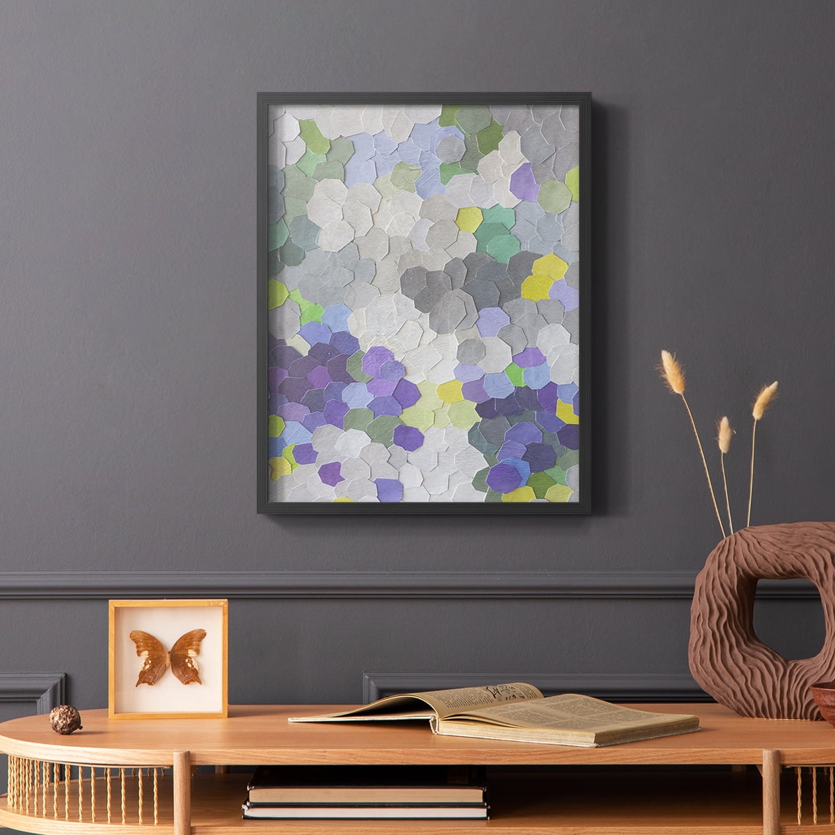 A Garden in Provence in Paper Solid Wood 16 x 20 Framed Print