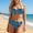Blue, variant on HAIJIE Women's Bikini Set Push Up Swimsuit Sheer Mesh Swimsuit Dress Womens 2 Piece Swimsuits for Wife Girlfriend Bikini Sleeveless Cover Up Dresses (Purple,XXL)