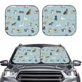 thumbnail image 2 of Wukai Dog Pets Car Front Windshield Sun Shade,Sun Visor Shield Block Automotive Interior Protector Blocks UV Rays-Large, 2 of 6