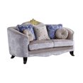 thumbnail image 4 of 38" X 76" X 43" Cream Fabric Upholstery Loveseat w5 Pillows, 4 of 6