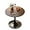 Walnut, variant on 24" Tulip Table for 2-3 Persons Walnut Modern Round Dining Tables Mid-Century Kitchen Table Wooden MDF Top Steel Base Small for Living Room Balcony Leisure (Walnut, 23.6")