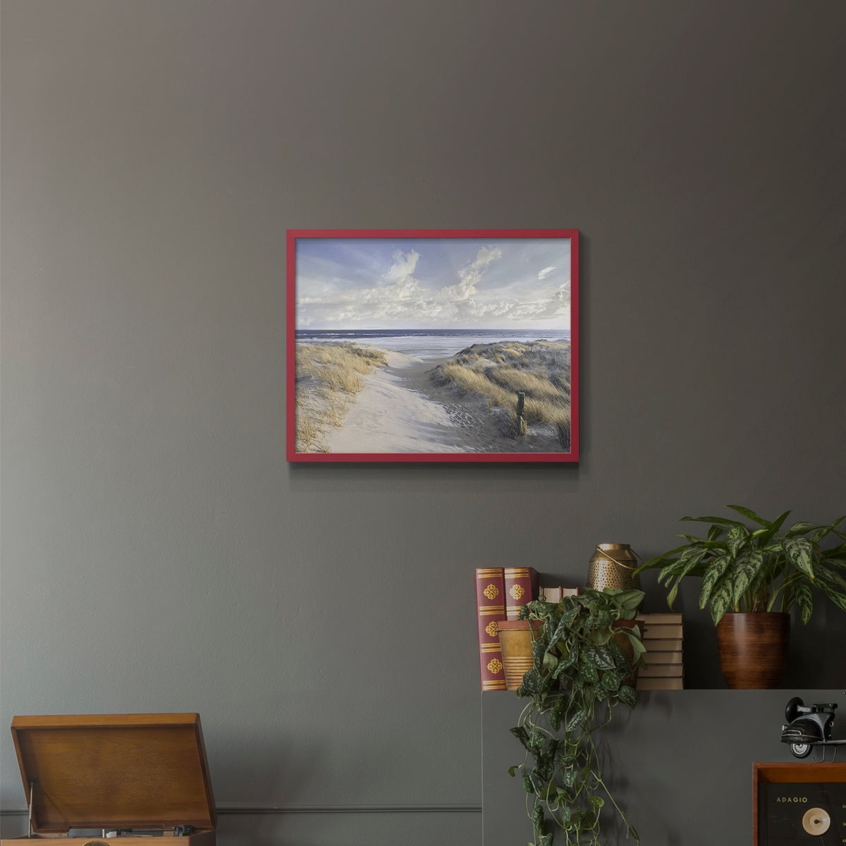 Aisle Marker by Mike Calascibetta - Restickable Framed Giclée Print