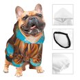 thumbnail image 3 of Balery Cute Cow Sunflowers Art Sudadera con Capucha para Perros Pequeños – Ropa para Mascotas, Disfraz para Perros y Gatos, Ideal para Fiestas y Cosplay-Large, 3 of 7