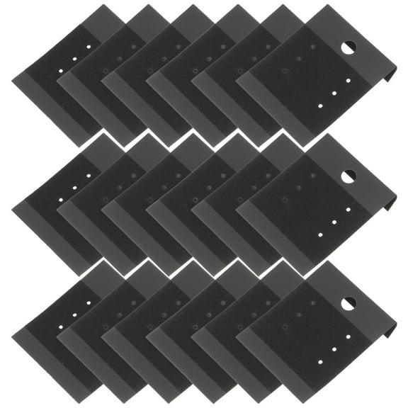 PBPBOX 100Pcs Earring Packaging Black Jewelry Display Cards for Store Use