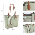thumbnail image 4 of Montana West Tote Bags for Women Medium Top Handle Handbags with Scarf, Green, 4 of 6
