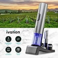 thumbnail image 5 of Ivation 6-in-1 Wine Gift Set W/Bottle Opener, Wine Preserver, Stoppers, Foil Cutter & Charging Base, 5 of 9