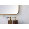 thumbnail image 4 of Soft corner metal rectangular mirror 36x36 inch in Brass, 4 of 5