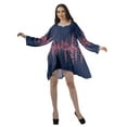 thumbnail image 4 of Moomaya Robe de Cocktail Imprimée à Manches Longues Tenues de Noël Robe Courte pour les Fêtes, 4 of 4