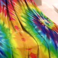thumbnail image 3 of Colorful Tie Dye Pattern Blanket,Comfortable Soft Flannel Throw Blanket,All Season,Warm Lightweight Blankets for Sofa Bed Couch Living Room Chair,30"x40", 3 of 4