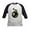 Black/White, variant on - Santa Squirrel 8 Ball Kids Baseball Jersey - Kids Cotton Baseball Jersey, 3/4 Sleeve Shirt