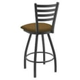 thumbnail image 4 of XL 410 Jackie 25" Swivel Counter Stool with Pewter Finish and Canter Saddle Seat, 4 of 4
