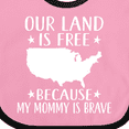 thumbnail image 4 of Inktastic Military Mommy for Son Daughter Boys or Girls Baby Bib, 4 of 4