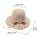 thumbnail image 3 of Sombrero de Playa para Mujer, Tejido a Mano, Plegable, con Flores, para Primavera y Verano., 3 of 5