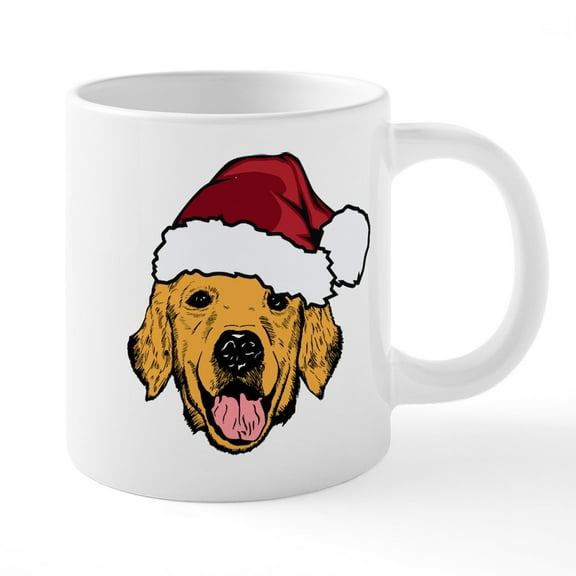 CafePress - Retriever Santa Mugs - 20 Oz White Ceramic Mega Mug