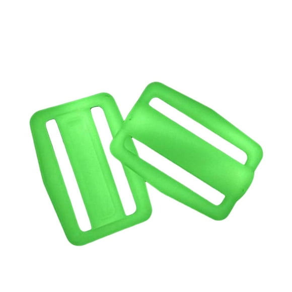 Paquete de 2 soportes para cinturón de lastre de buceo, compatibles con cinturones de lastre de 5 cm con hebilla deslizante. Verde luminoso