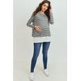 thumbnail image 5 of Stripe Long Sleeve Double Layer Nursing/Maternity Top, 5 of 5