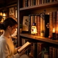 thumbnail image 5 of Halloween Ghost Library Lantern Decorative Bookshelf Lighting, Reading Book Shelf Lights for Study Reading Corner Home Library Gift for Book Lovers Bookworms, 5 of 9