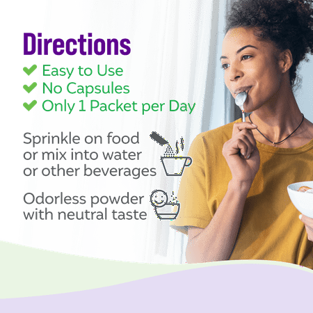 Culturelle Abdominal Daily Support & Comfort Powder, for Digestive Health* and Gas Relief, 28 Count