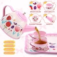 thumbnail image 5 of JoyStone 19PCS Kids Tea Party Set Includes Kettle, Princess Tea Time Toys Playset Kitchen Pretend Play Toy for 3-10 Years Old, 5 of 10