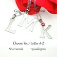 thumbnail image 2 of Initial Letter Pendant Necklace Stainless Steel Men Women Ginger Lyne Collection, 2 of 6