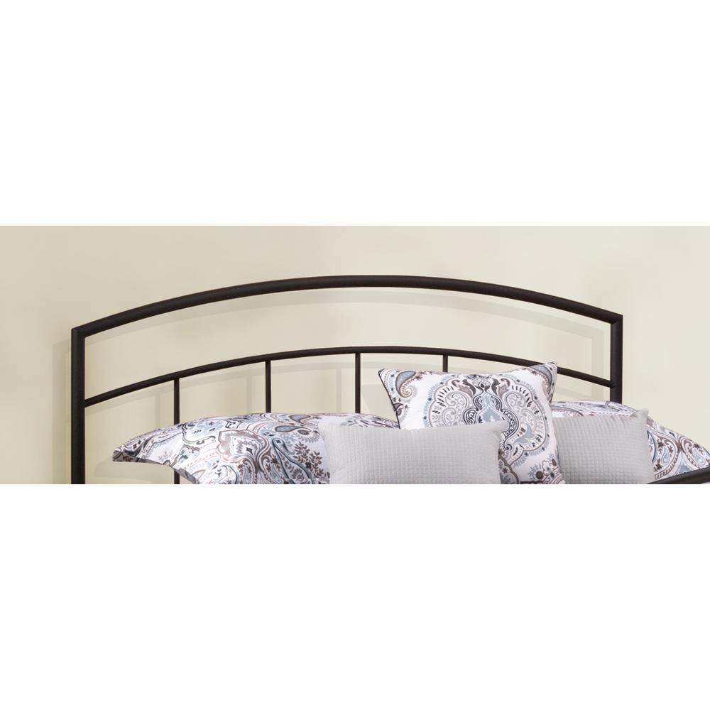 Hillsdale Furniture Julien Metal Full/Queen Headboard with Bed Frame, Textured Black