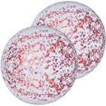 thumbnail image 1 of 2 Pack Inflatable Beach Balls,Summer Swimming Pool Floatable Water Party Games Toys Ball for Kids Adults Boys Girl,Outdoor Lawn Activity Confetti Glit, 1 of 5