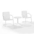 thumbnail image 3 of Afuera Living 3-Piece Metal Outdoor Chair Set in White Gloss, 3 of 12