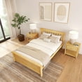 thumbnail image 5 of Plank+Beam Classic Solid Wood Full Size Bed Frame with Headboard for Adults, 5 of 10