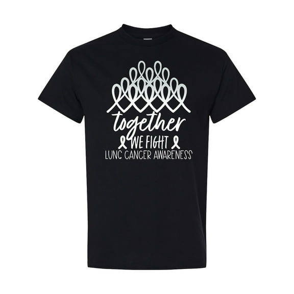 Inktastic Together, We Fight Lung Cancer Awareness T-Shirt