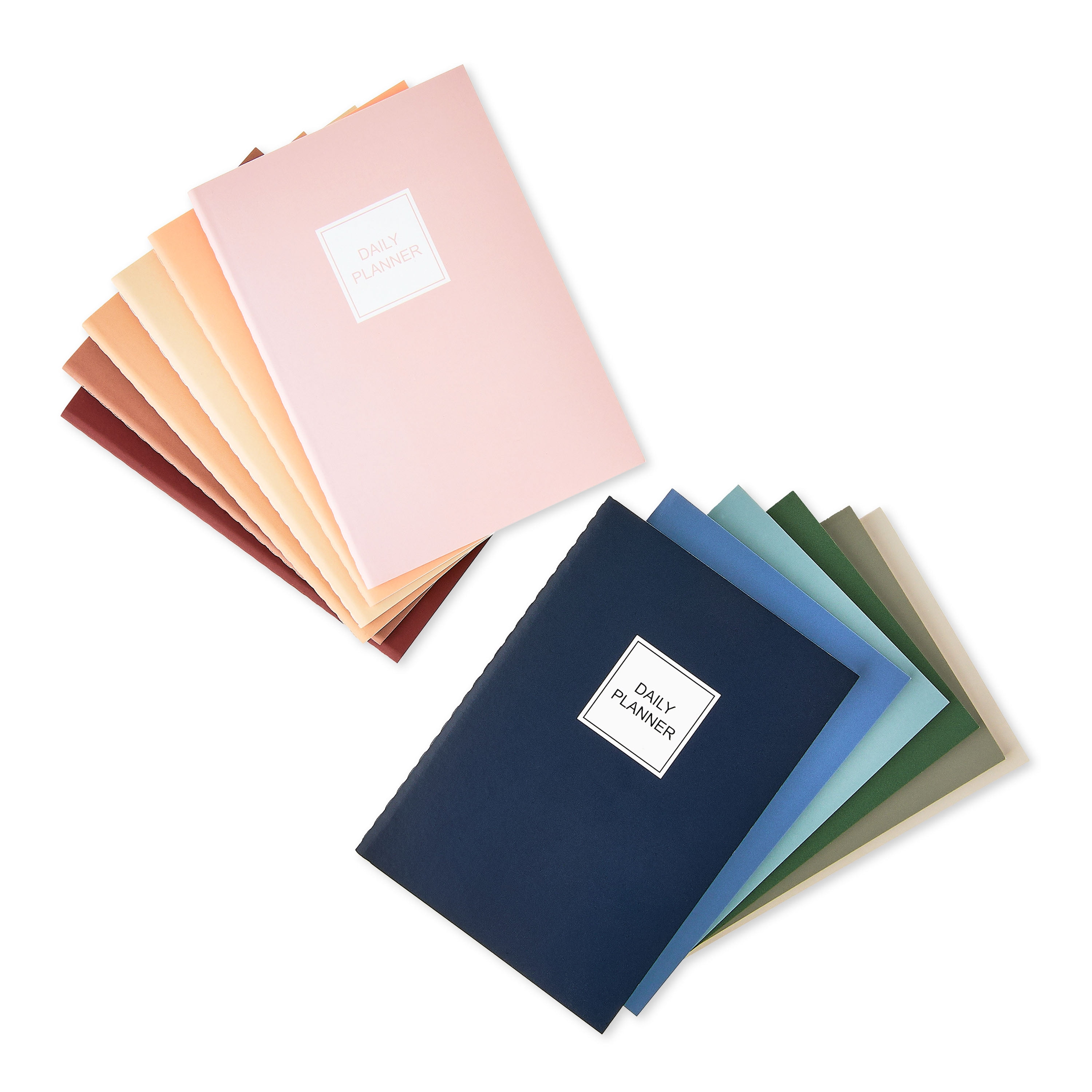 Pen+Gear Undated Daily Planners, Multi-Color, 3.5 in x 5 in, 12 Count