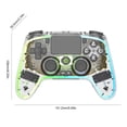 thumbnail image 3 of Controlador inalámbrico transparente Función de programación Gamepad Joystick para PS4 PC, 3 of 9