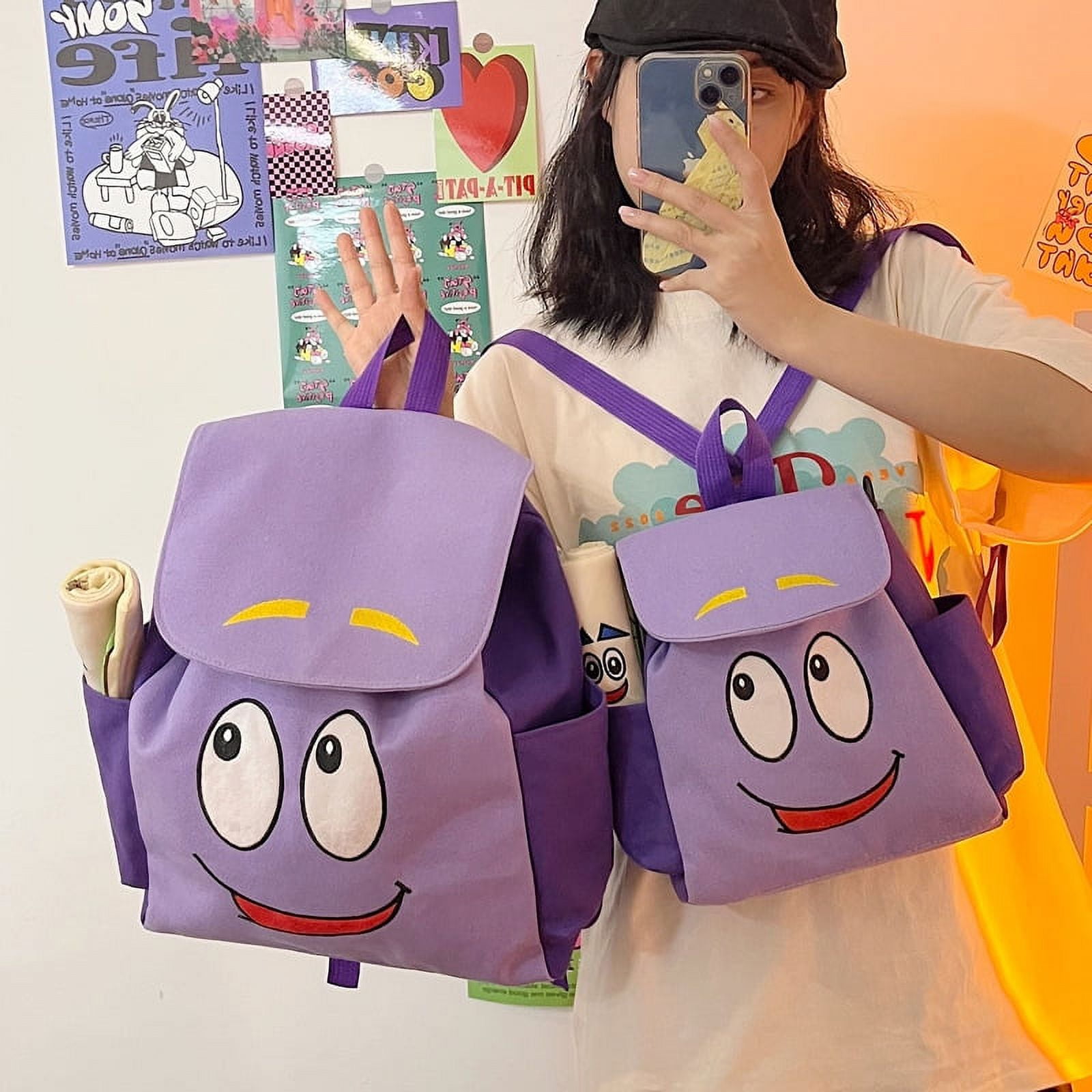 Kawaii Disney Dora The Explorer Backpack Cartoon New Large