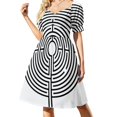 thumbnail image 2 of Generated Maze (Chartres Cathedral) Sleeveless Dress women's clothing summer 2024 novelties Party dresses, 2 of 7