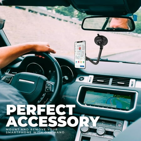 Chargeworx - Arm Neck Suction Cup Mount for Most Cell Phones - Black